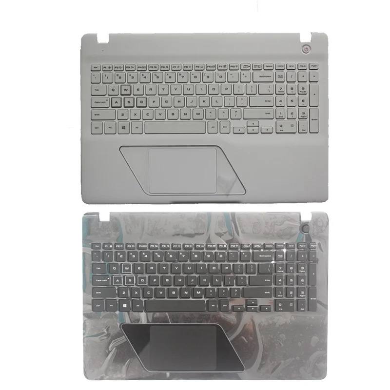 

New US Laptop Keyboard for SAMSUNG 8500GM 8500 NP8500GM English Keyboard Shell Palmrest Cover white/black