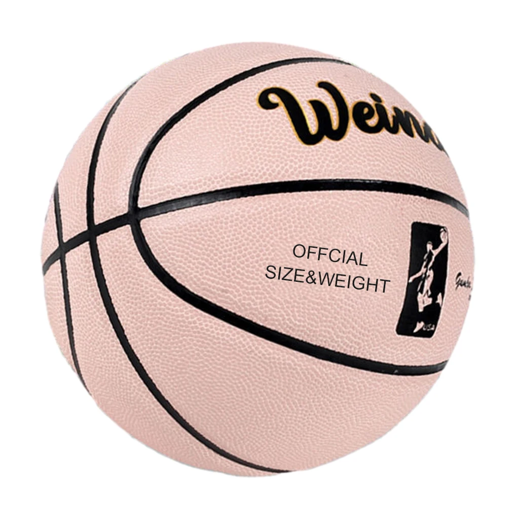 No. 7 Pvc Leather Basketball High Elastic Wear-Resistant Basketball Game Standard Ball Training Basketball