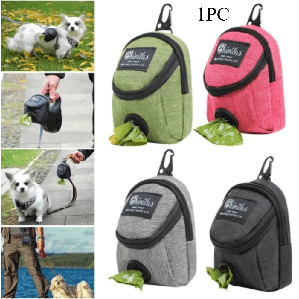 Portable Dog Training Treat Bag Outdoor Pet Dog Treat Pouch Puppy Snack Reward Waist Bag Dog Poop Bag Dispenser Pet Accessories