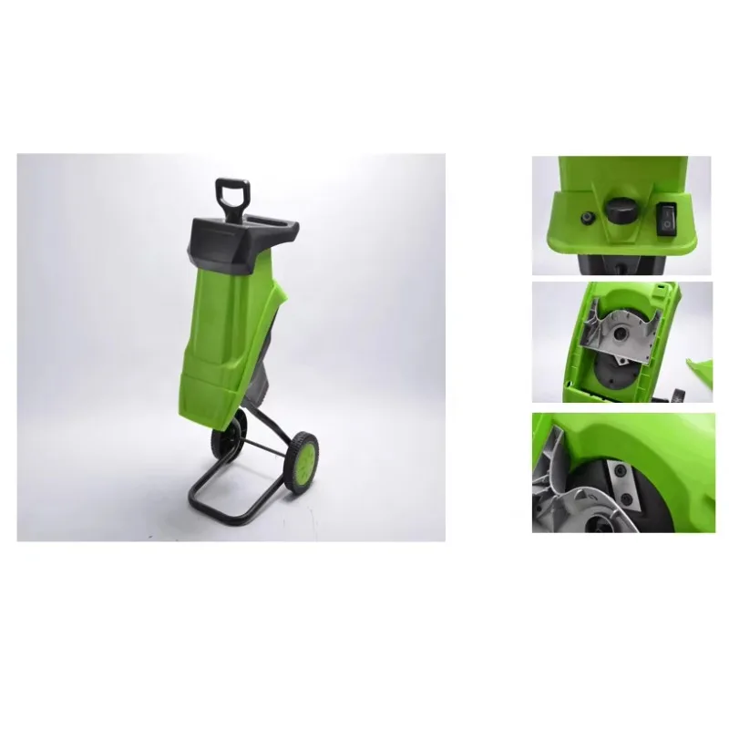 Multifunction 2500W Electric Wood Chipper Garden Branch Leaf Shredder