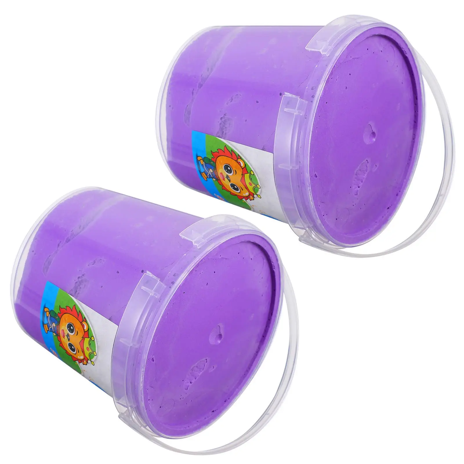 2Pcs Ultra Light Clay DIY Pure Color Resin Material Educational Plaything Modeling Dough Creative Fun Kit