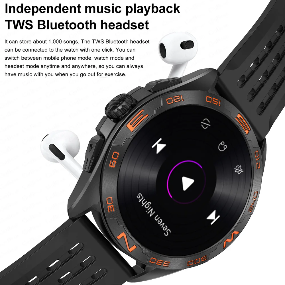 DT Ultra Smartwatch Amoled Screen 4GB MP3 MP4 Player Bluetooth Network Sharing APP Store ChatGPT Smart Al Watch Men Sportwatch