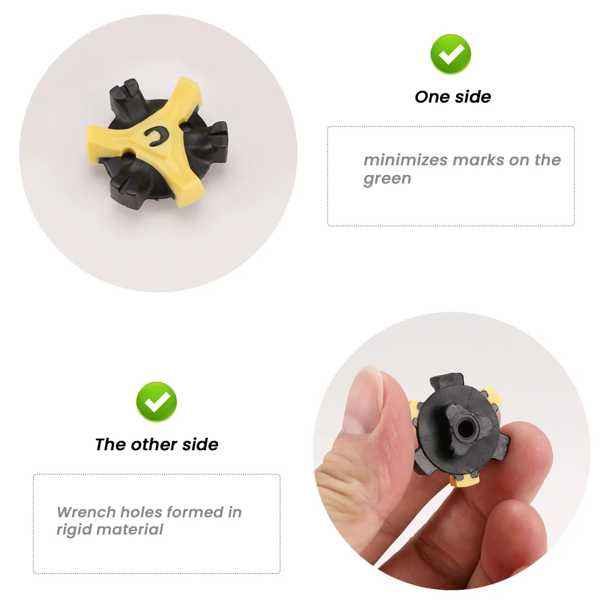 30Pcs Soft Golf Shoe Spikes Metal Thread Studs Replacement Fit for Golf Spike