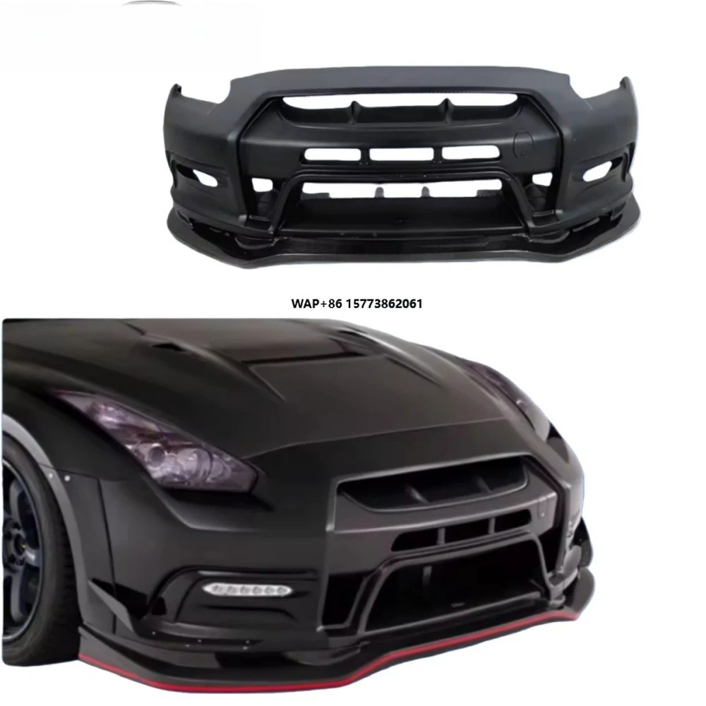 

Стильный передний бампер из полукарбона с накладкой - подходит для GTR R35 2008-2016