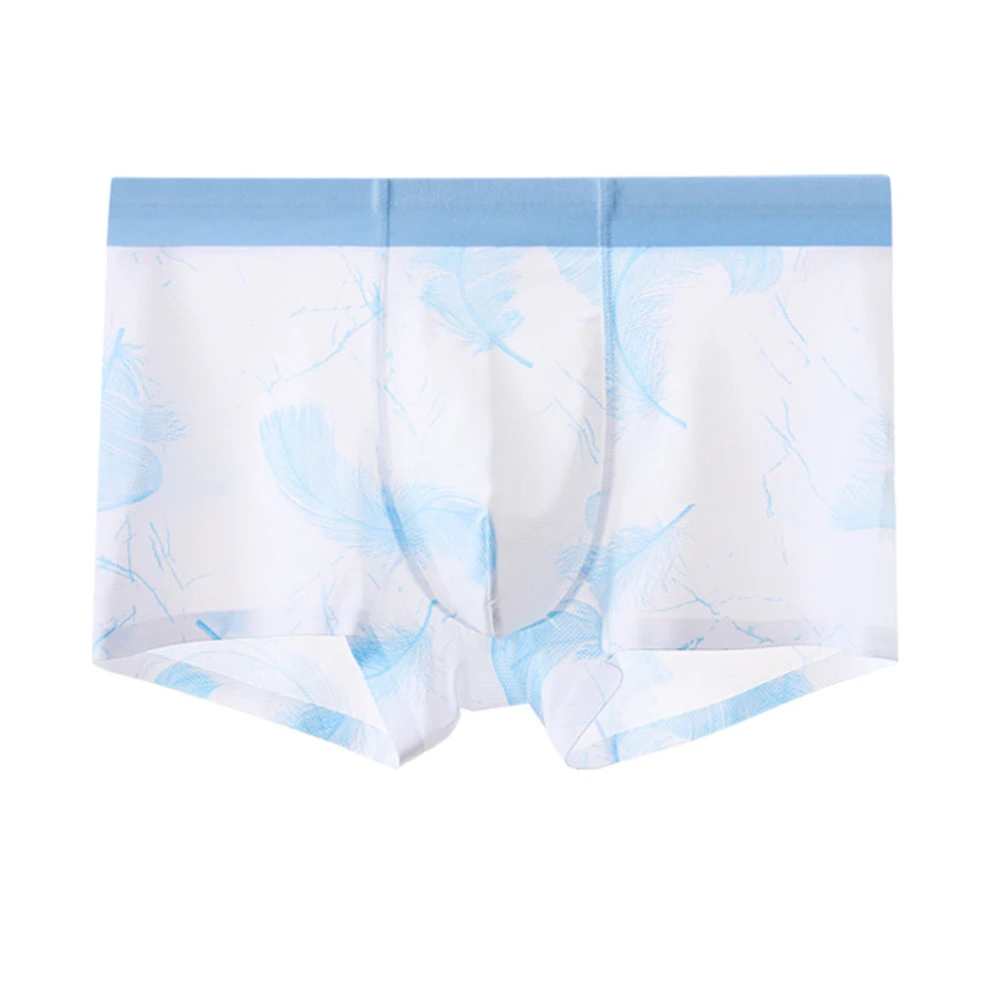 ملابس داخلية بوكسر بدون خياطة قابلة للتنفس، نمط حياة نشط، طراز كلاسيكي، تصميم مريح بطباعة قماش مرن #2