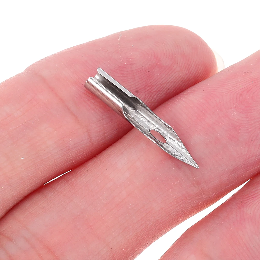 

15 pcs Steel Pen Nibs 0.28Mm Fine Tip For Drawing Writing Sketching Painting Calligraphy Art Supplies Replacement Tips