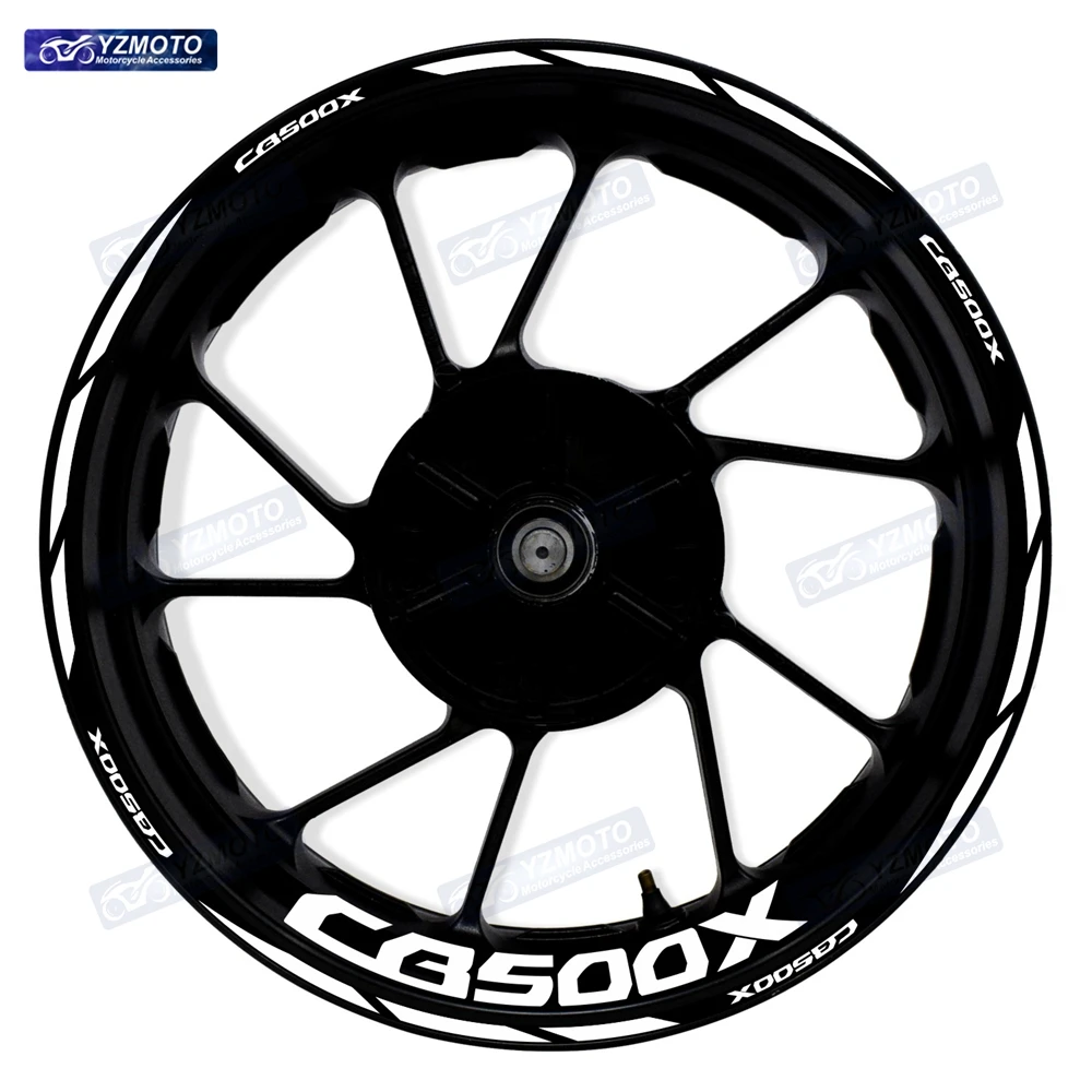 For Honda CB500X CB 500X Motorcycle 17 Inch Front And Rear Wheel Sticker Hub Decal Reflective Waterproof Decorative Rim Stickers