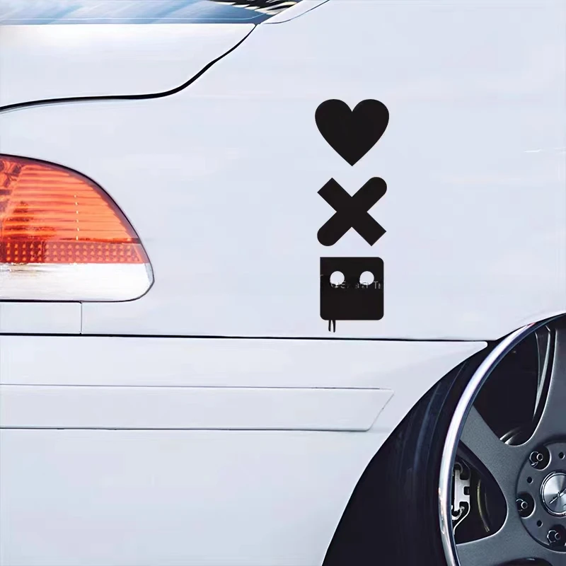 Love Death and Robots JDM Car Scratch Stickers for Window Auto Whole Body Trim Reflective Vinyl Decals Accesorios Para Vehículos