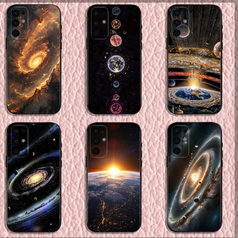

Space Galaxy Universe Phone Case For Samsung S25,S24,S21,S22,S23,S30,Ultra,S20,Plus,Fe,Lite,Note,10,9,5G Black Cover