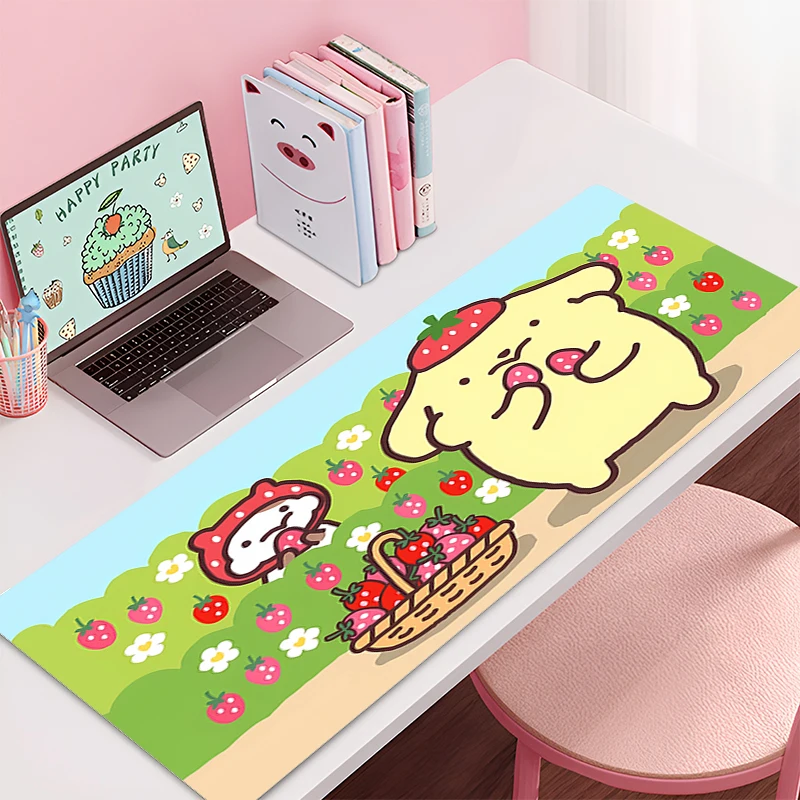 

Mouse Pad Pom Pom Purin Non-Slip Rubber Edge locking mousepads Game play mats notebook computer Home Decor Sanrio Mouse pad