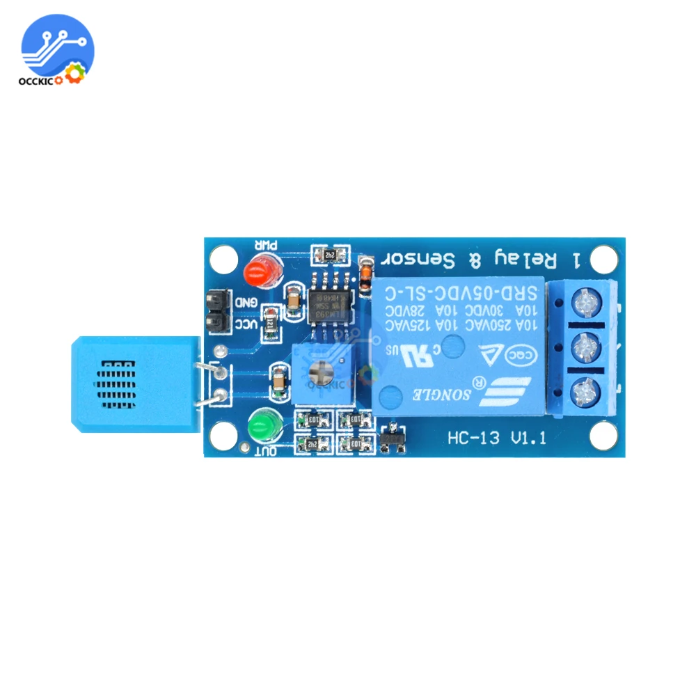 HR202 5V Humidity Switch Sensor Relay Module Sensitive Humidity Controller Sensor Module Direct drive relay