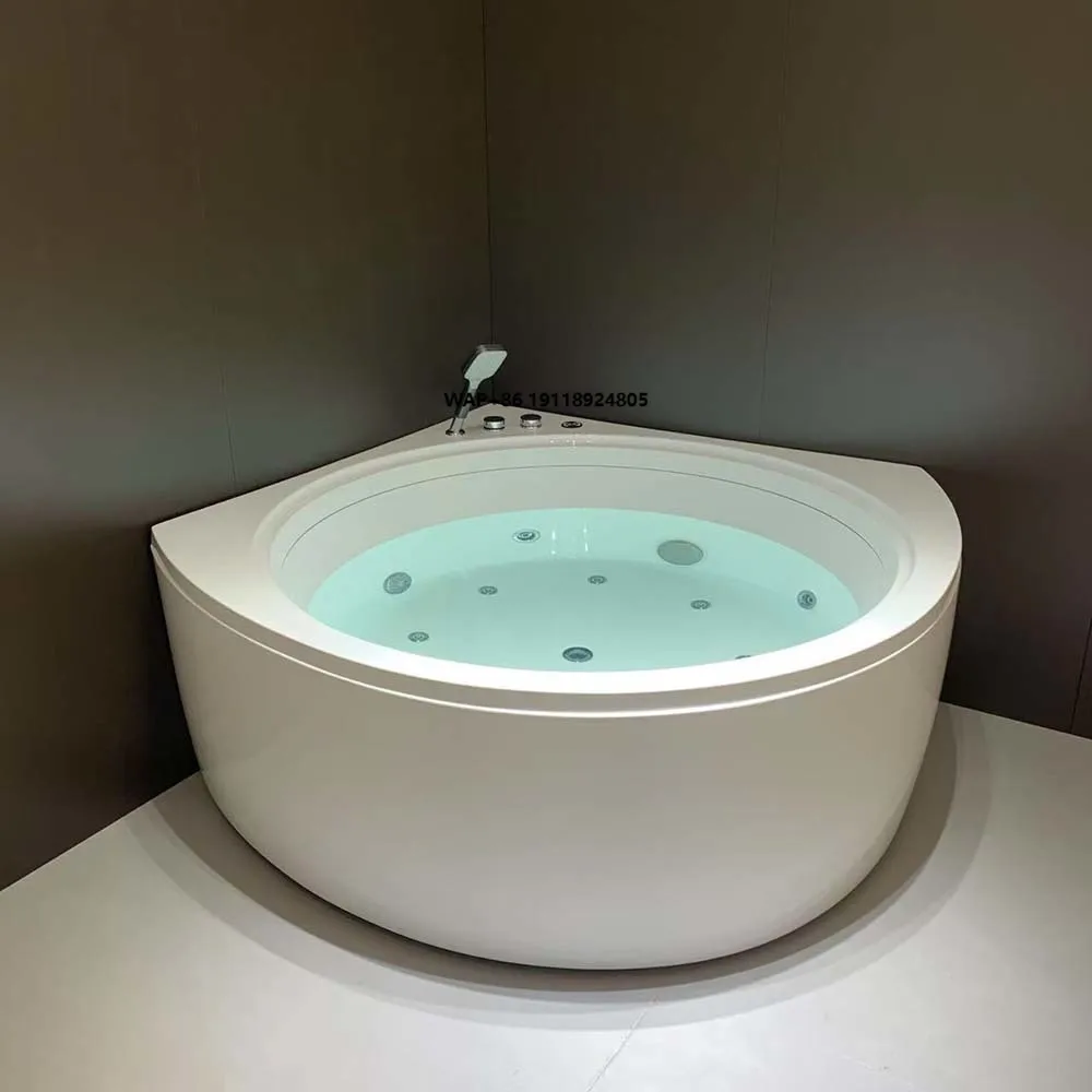 

Ванна акриловая отдельностоящая с закругленными углами, гидромассажная, для физиотерапии, с водопадом и массажными форсунками