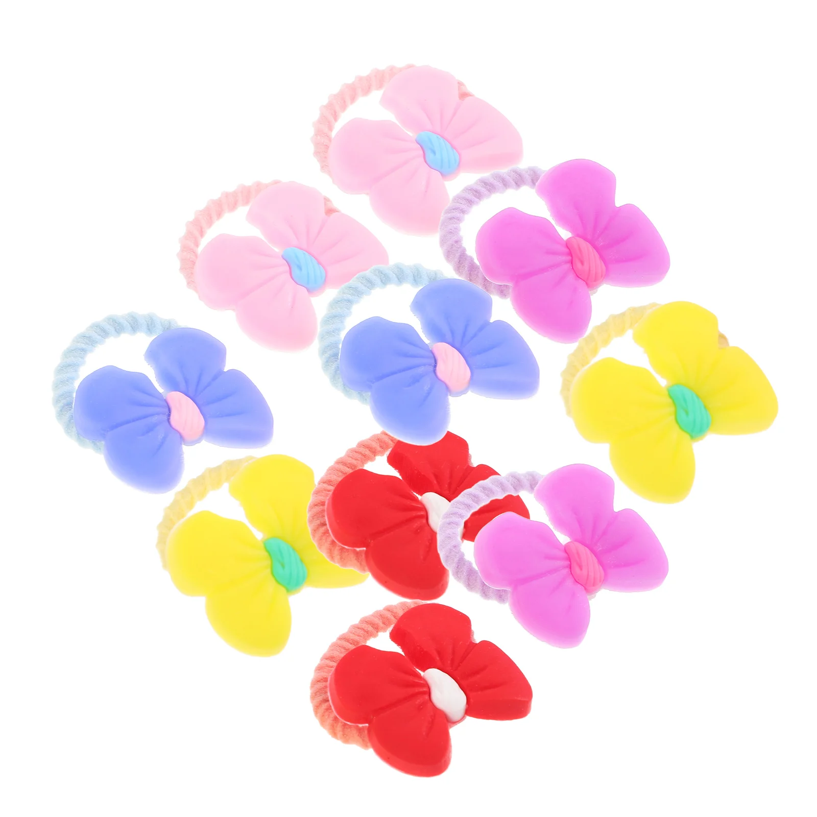 10 Pcs Dogs Hair Clip Grooming Bowknot、 Bows for Small Long Haired Plastic Toddler