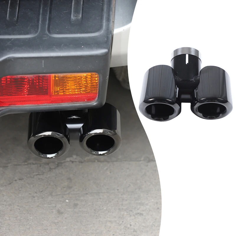 

2piece set Stainless Steel For Toyota FJ Cruiser 2007-2021 Car Tail Throat Exhaust Pipe Decorative Frame Car Accessories
