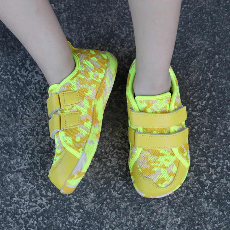 

Детская обувь, новые детские кроссовки для босиком, кроссовки, дышащая удобная вязаная подошва, прогулочная обувь для девочек и мальчиков, уличная нескользящая обувь