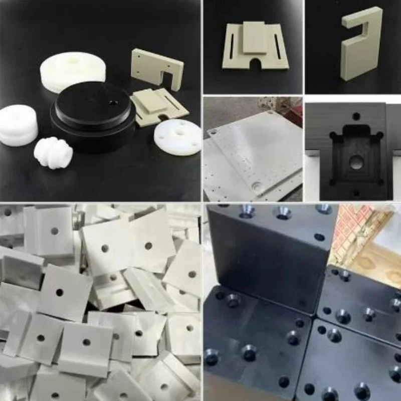 Polypropylene PP Sheet Plate 2-30mm Thick, Black White Grey Size 50-300mm, Chemical Resistant for CNC Machining Lab