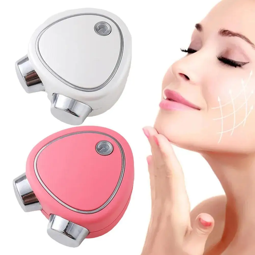 Rouleau de massage électrique portable pour lifting du visage, vibration sonique à micro-courant EMS, raffermissement de la peau, formateur de beauté