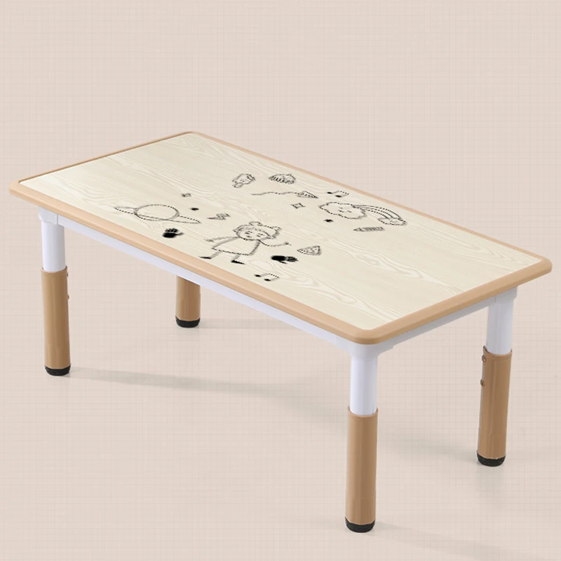 Juego de mesa y silla para niños en edad preescolar, escritorio de plástico, muebles para niños pequeños, mesas y juegos, aula para bebés