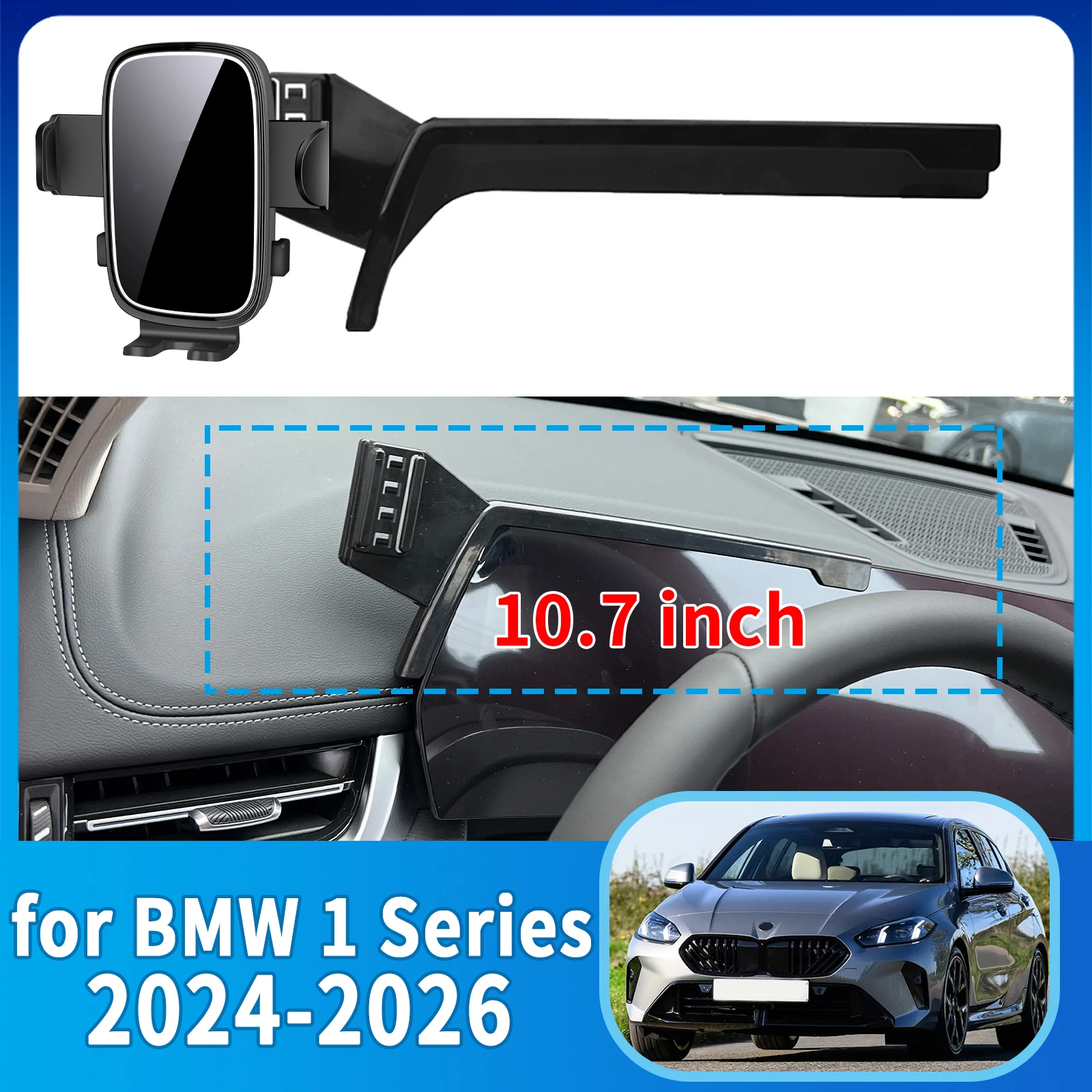 

for BMW 1 Series 2024-2026 BMW120 116 M135 xDrive Phone Holder, Dashboard Screen Mount Bracket Easy Installation​​ accessoires