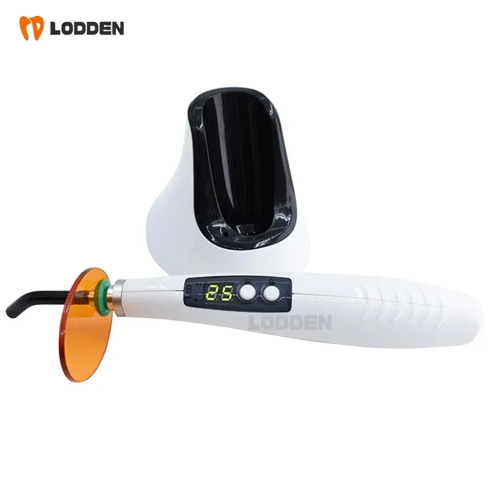 LODDEN Dental Handheld Wireless Curing Light B Style 5S Curing Dentist Cordless LED Lamp Output Intensity 1200w/cm²