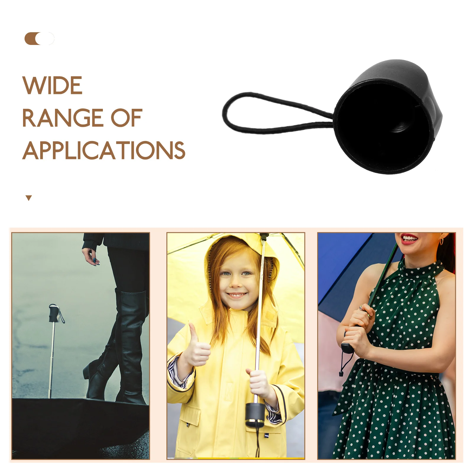 

15mm 16mm Umbrella Handle Grip Replacement Parts for Folding Rain Plastic Anti Handle Grips Repair Accessory for Foldable