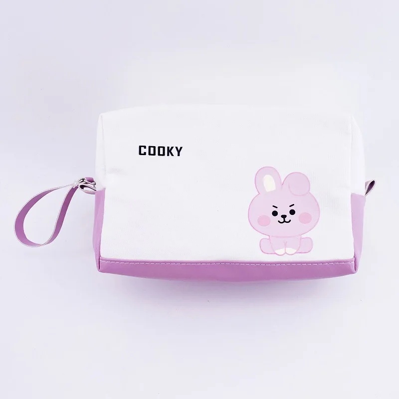 BT21 koya cooky tata chimmy RJ shooky stationery bag high-value cartoon printed large-capacity portable cosmetic storage bag view 2