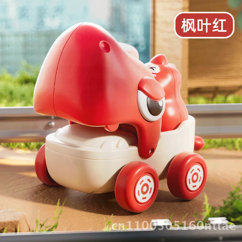 الإبداعية ديناصور سحب سلسلة لعبة سيارة الكرتون القرش الثلاثي التنين رياض الأطفال هدية لعبة تفاعلية للأطفال #3