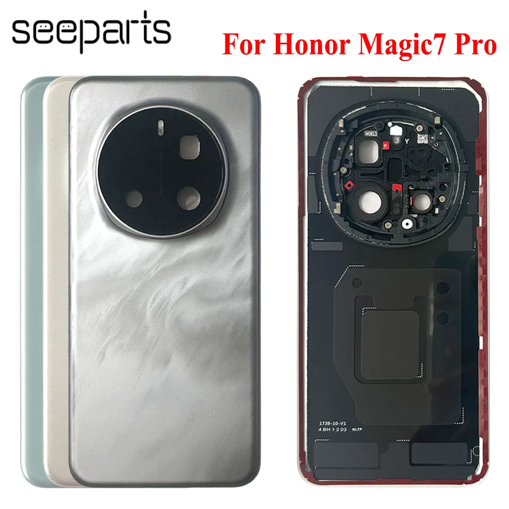 

6.8'' High-Quality For Honor Magic7 Pro Battery Cover Rear Housing Door For Magic 7 Pro Back Cover Replacemt Parts