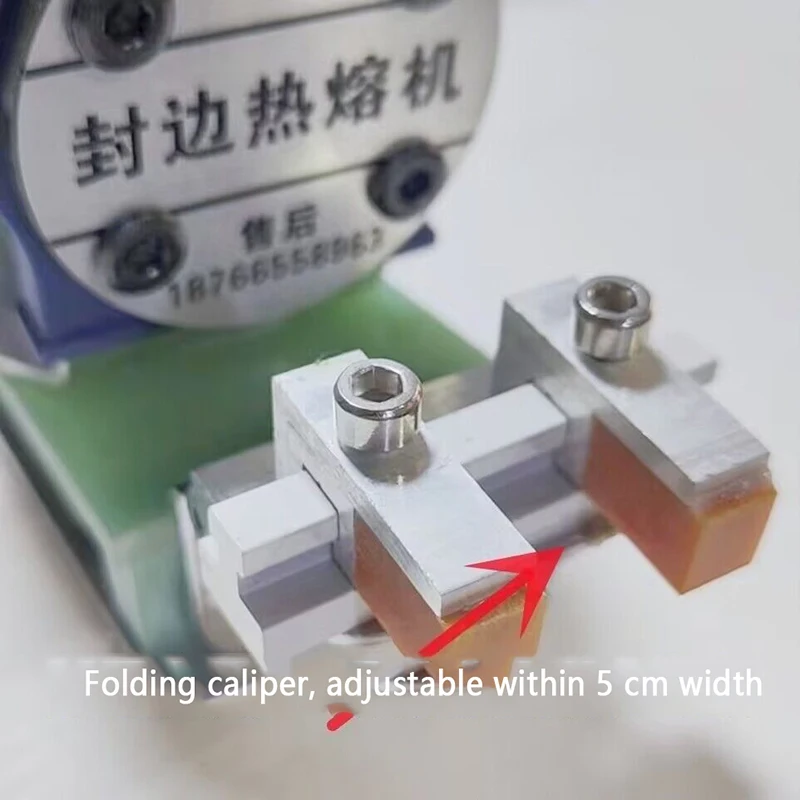 Self-Adhesive Edge Banding 220V Woodworking Portable Edge Banding Machine Adjustable Temperature Wood PVC Manual Edge Bander