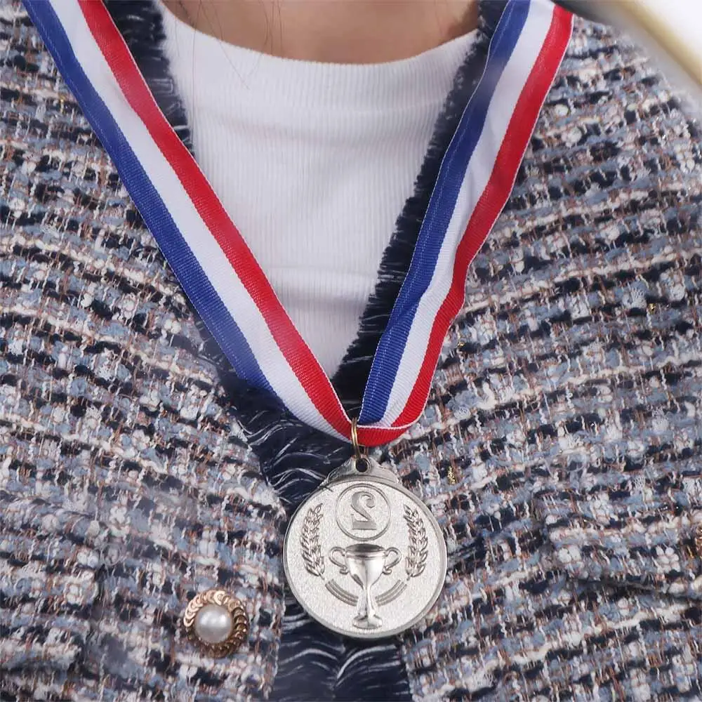 Winner Reward Gold Silver Bronze Medals Sports Game Swimming Zinc Alloy Award Medals Running Dancing Competition Rewards Prizes