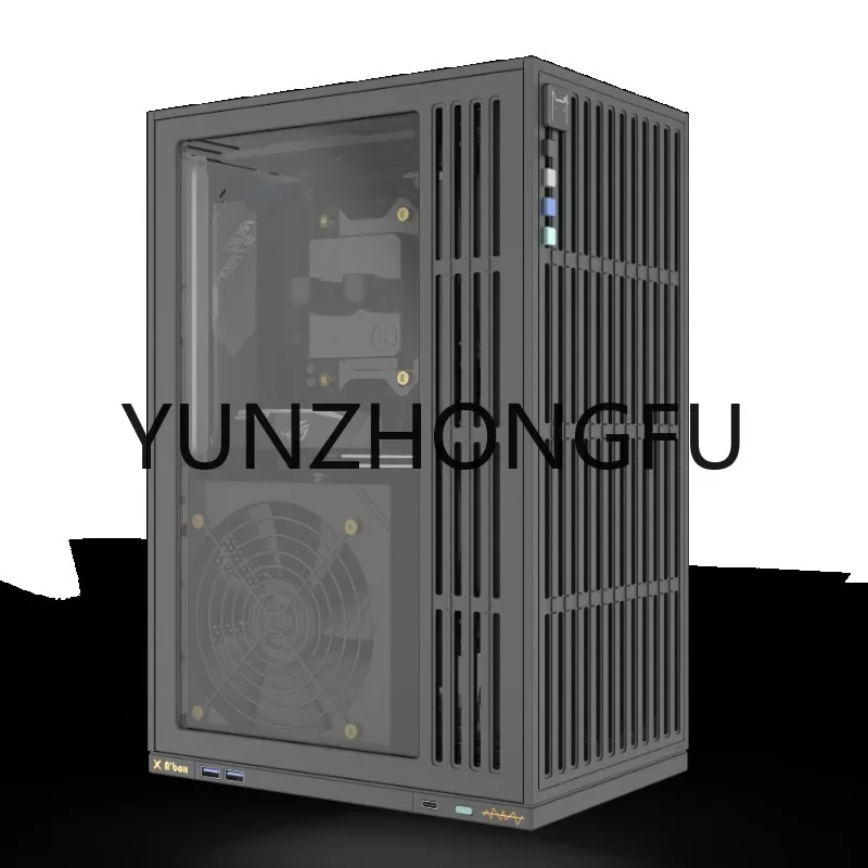 2023new [Abox one] All aluminum vertical air duct vertical chassis ITX motherboard 280 water-cooled ssuped chassis