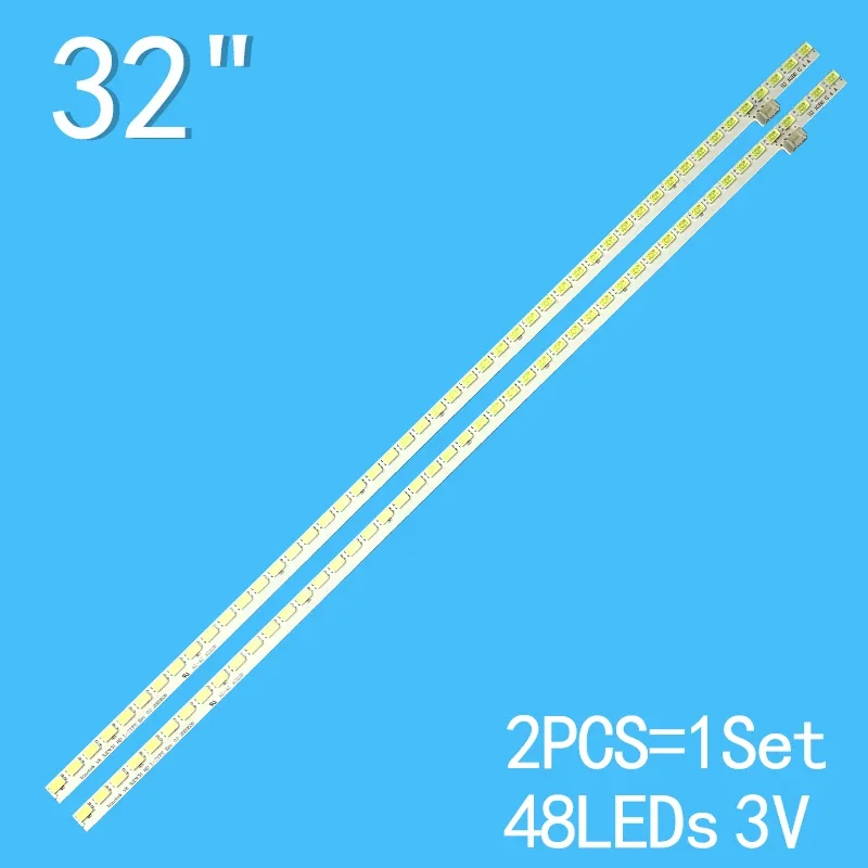 For 2pcs/set 48LED LG Innotek V6 32inch 352mm HD L-TYPE R 32PFL5406H 32LV2500 32PFL5306 LC320EXE LC320EXN 32LV250U 32E72RA