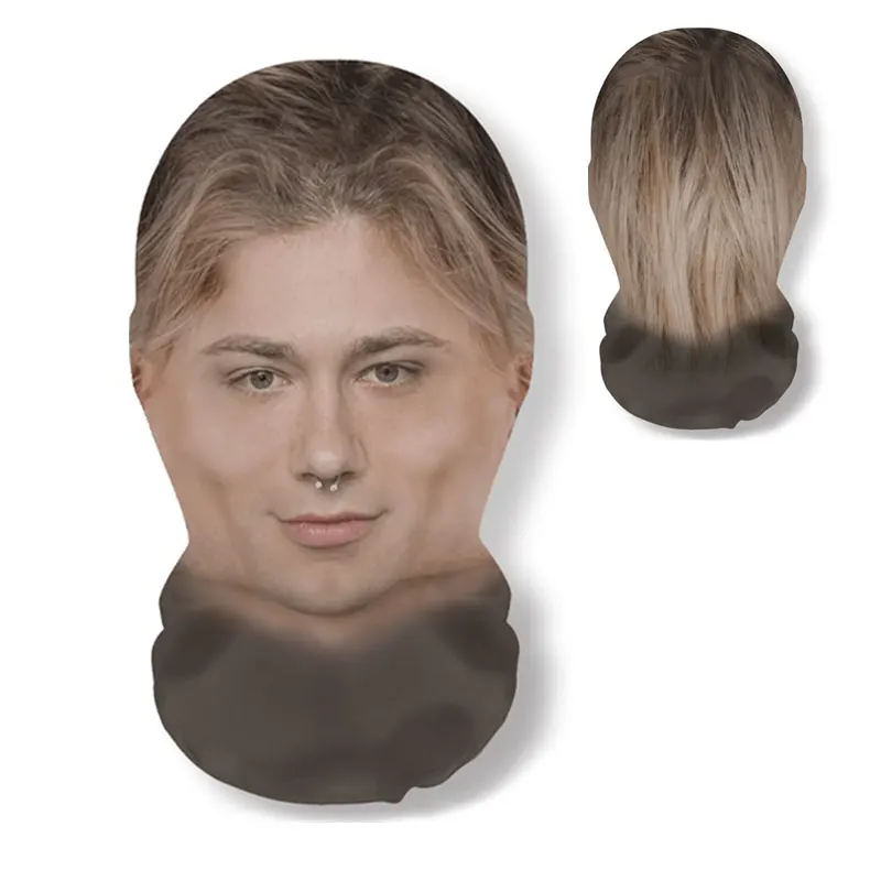 3D-gedruckte Maske für echte Personen, lustige 360-Grad-Vollgesichtsmasken, Cosplay, Internet-Promi-Requisiten, elastische Mesh-Sturmhaube, Kopfbedeckungen