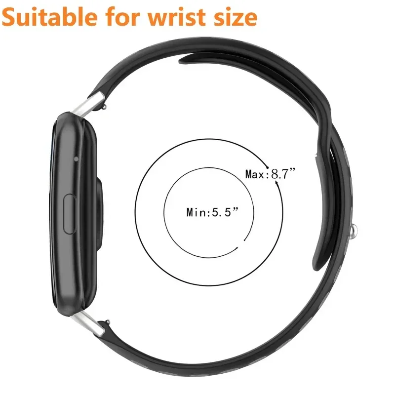 Respirável Silicone Sport Band para Samsung Galaxy Watch, Pulseiras, Pulseira Correa, Ultra Strap, 47mm