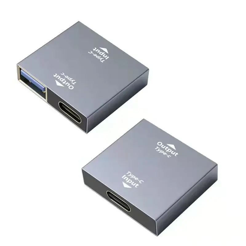 USB-C Dual-Female Splitter Hub Adapter – Type-C Coupler and Extension Connector for USB-C Devices