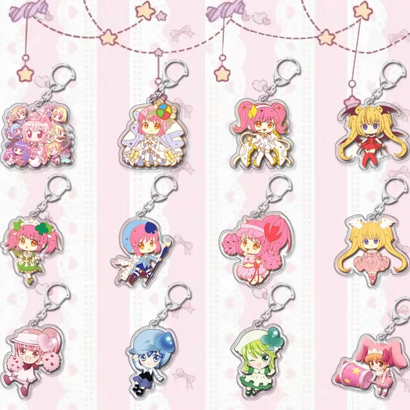 Shugo Chara Anime Cartoon Keychain Keyring Student Backpack Pendant Hanging Ornaments Key Accessories Decoration Girls Gift