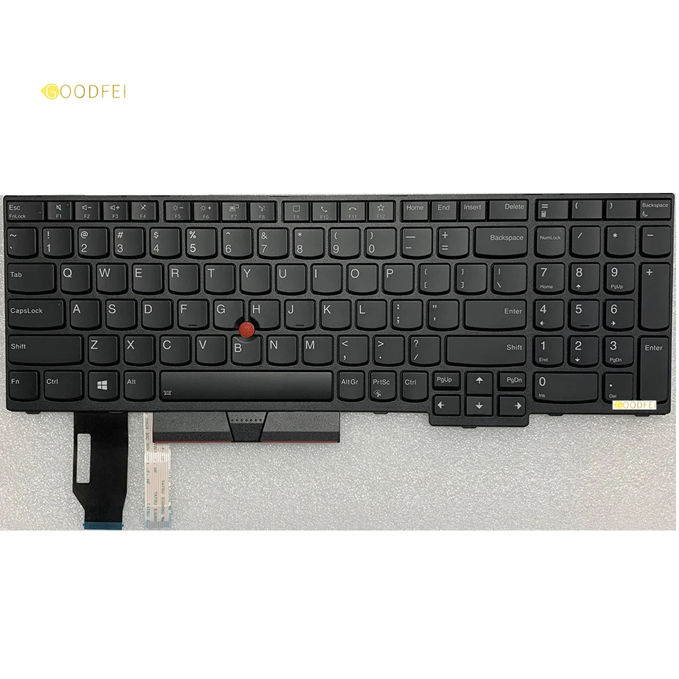 

New Original for Lenovo ThinkPad L15 T15 T15p T15g P15 P15v P15s English US Keyboard with Backlight Backlit