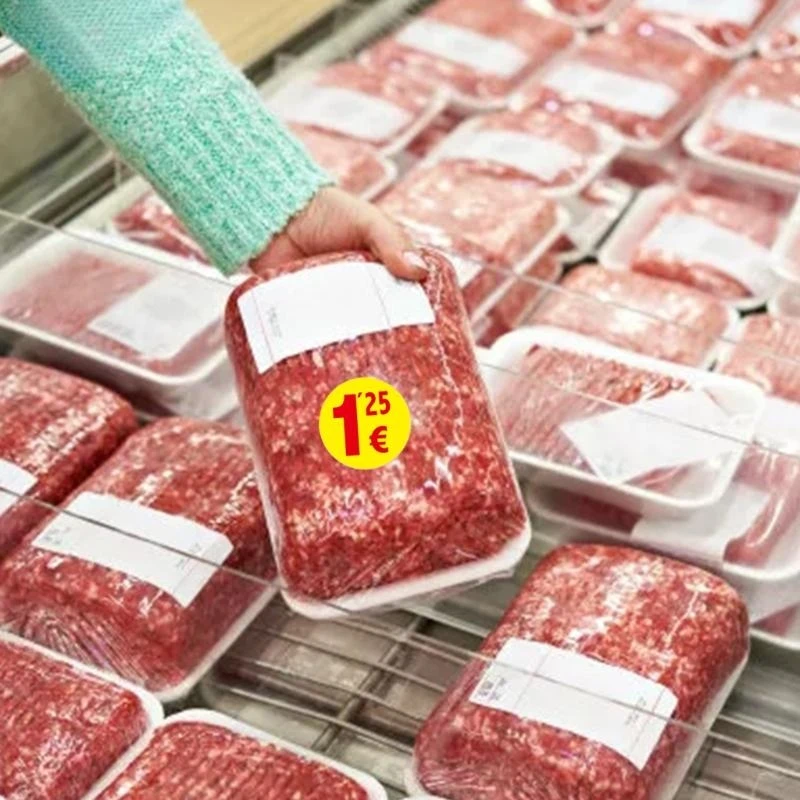 367A 500pcs بيع المرآب ملصقات صلاها التسميات 1.25/1.5 يورو ملصقات تسعير مستديرة لسوق السلع المستعملة