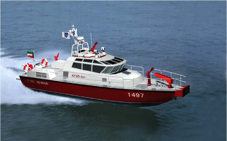 Grandsea 17m Aluminium Fast Monohull Fire Fighting Boat/ Fire Boat for Sale