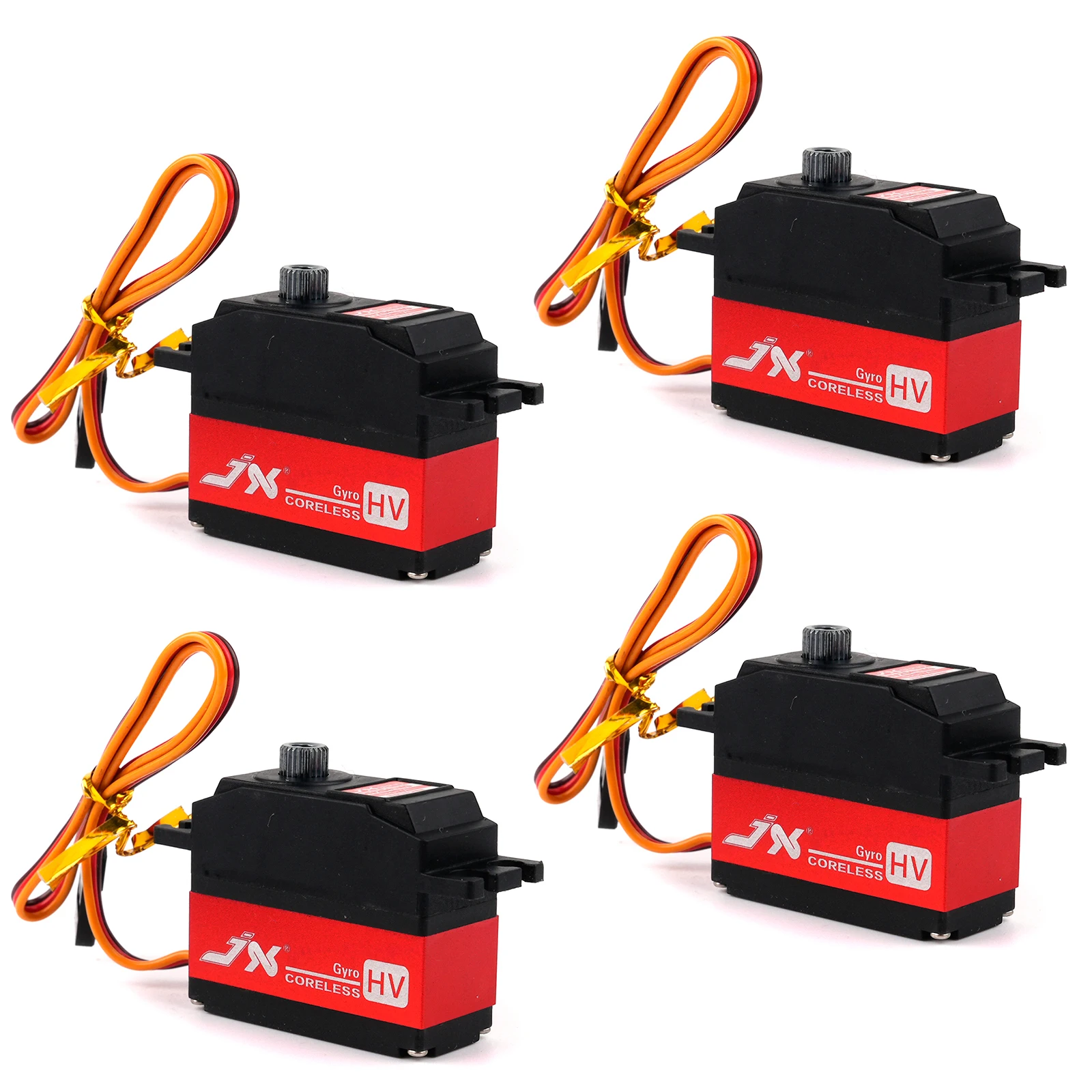 

4 шт. JX PDI-HV2545MG 4.5 кг HV сервопривод с фиксацией хвостового ротора, 120 градусов, безколлекторный мотор, металлические шестерни, 25 г, цифровой RC сервопривод для вертолетов и моделей автомобилей