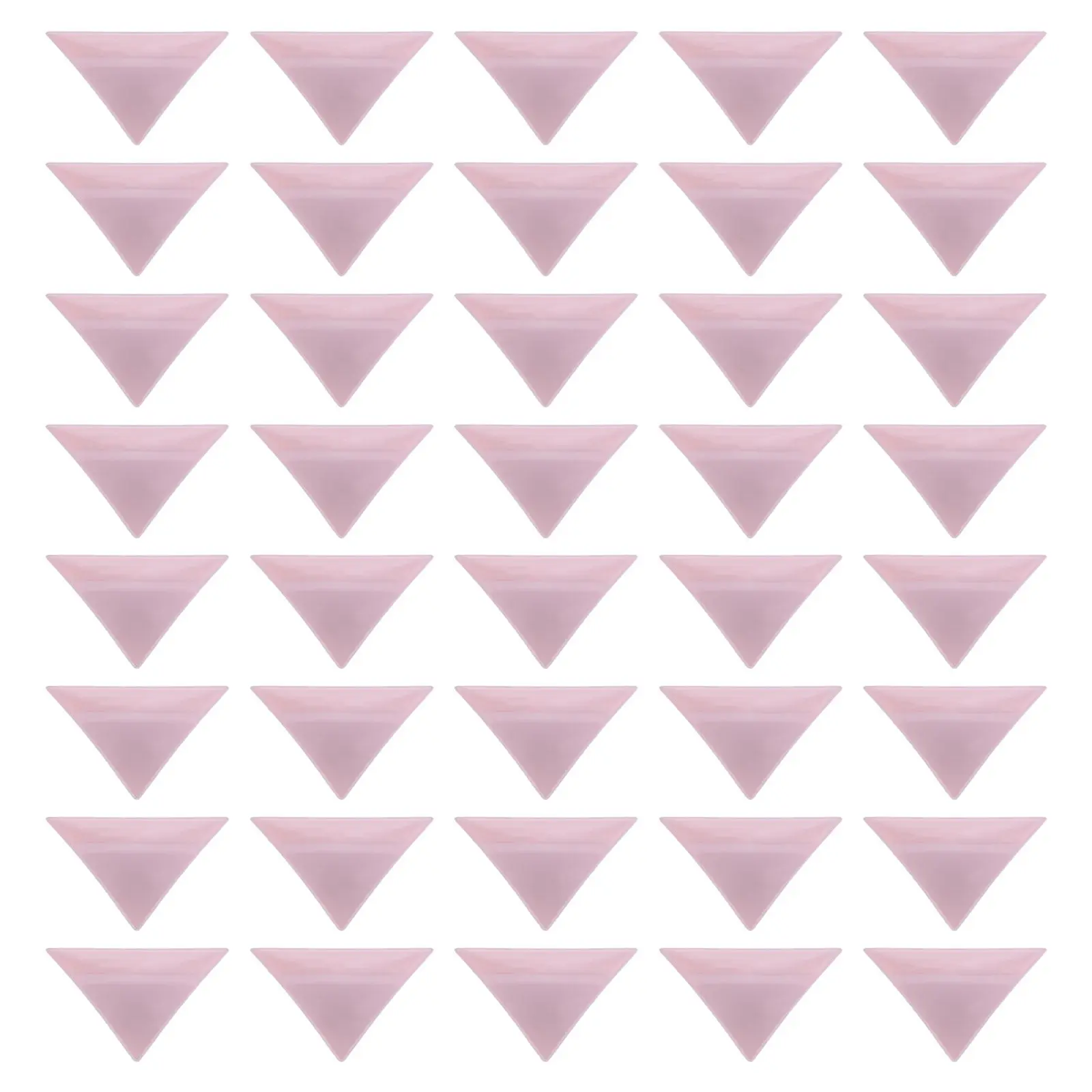 30Pcs Triangle Plastic Parts Tray Stackable Jewelry Bead Sorting Organizer for Diamond Art Rhinestone Crafts DIY Clay Beads Pink