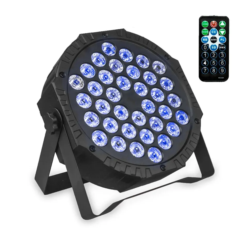 36 Led-Podium Full Color Flat Par-Lichteffect Rgbw 3in1 Dmx 512 Dj Disco Party Kerst Bar Club Bruiloftshowverlichting