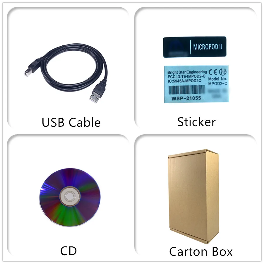 Newest MicroPod2 V17.04.27  Programming Scanner Diagnostic Online For Chry-sler Je-ep Dod-ge Fia-t Micro PodII Multi-Languages