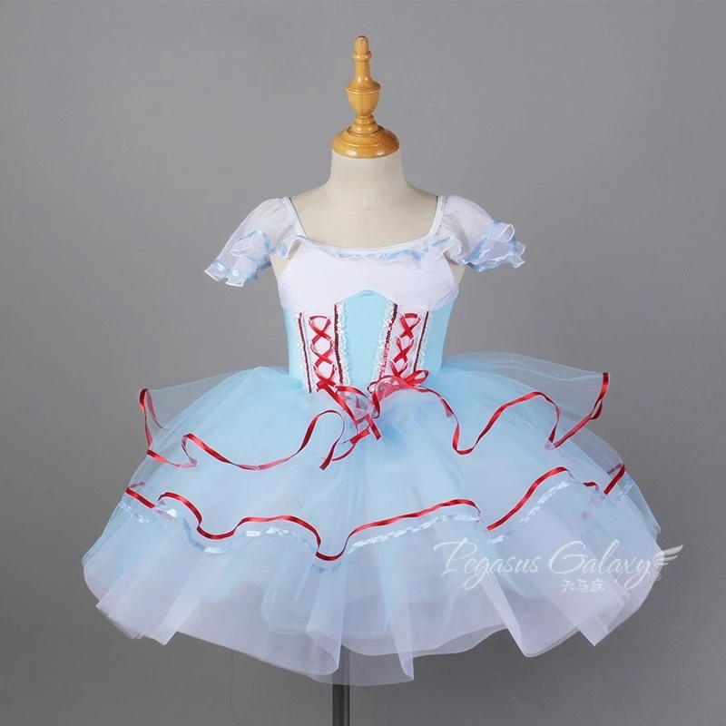 

Танцевальный костюм «Жизель» «Лебединое озеро» для девочек, юбка-пачка со шнуровкой, балетное платье, танцевальная одежда для взрослых, сценическое шоу