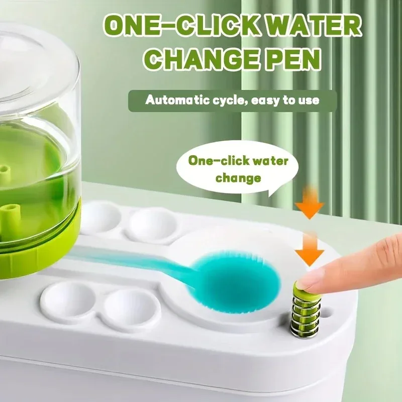 منظف فرش أوتوماتيكي احترافي، نظام غسيل معاد تدويره، ضروري للفنانين، مناسب للأكريليك والألوان المائية #3