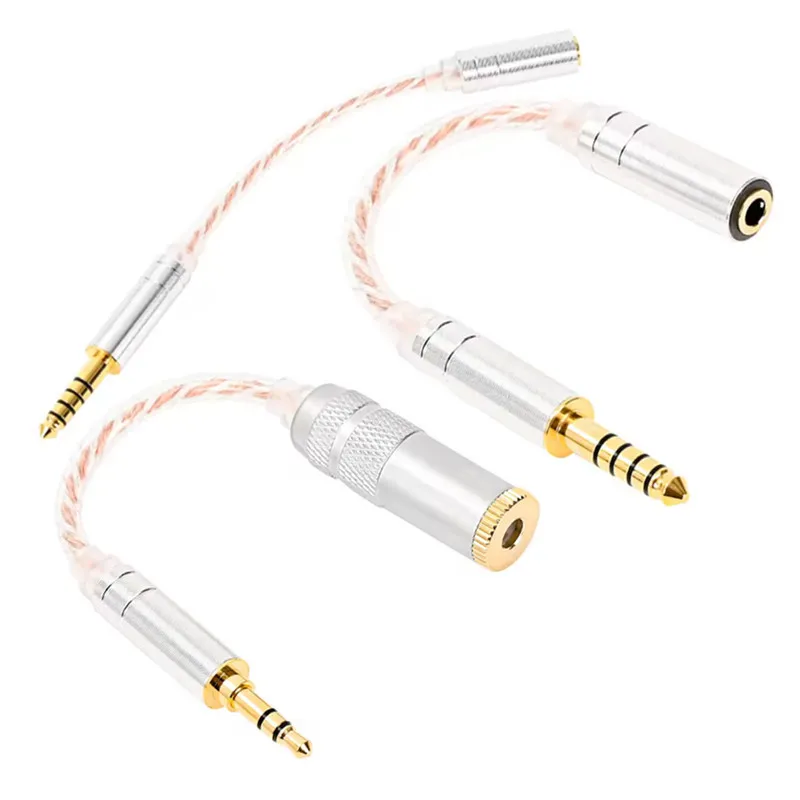 

HiFiman Balanced Conversion Cable Adapter For ZX300A HiFi Balanced Audio Wire 4.4/3.5/2.5MM Stereo Male Female Jack Connectors