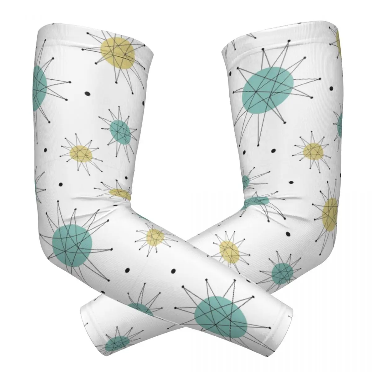 فرانسيسكان ستاربرست منتصف القرن العصر الذري في الهواء الطلق أكمام أذرع تبريد الشمس الأشعة فوق البنفسجية غطاء للحماية الصيف ركوب الدراجات أكمام الوشم #1