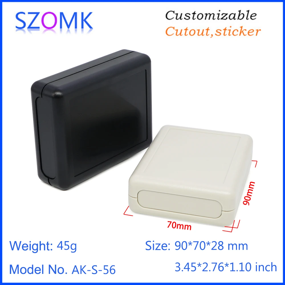 SZOMK Custom Plastic Electronic Enclosure Abs Plastic Enclosure Abs Swith Housing Small Plastic Box Project Box 90x70x28mm