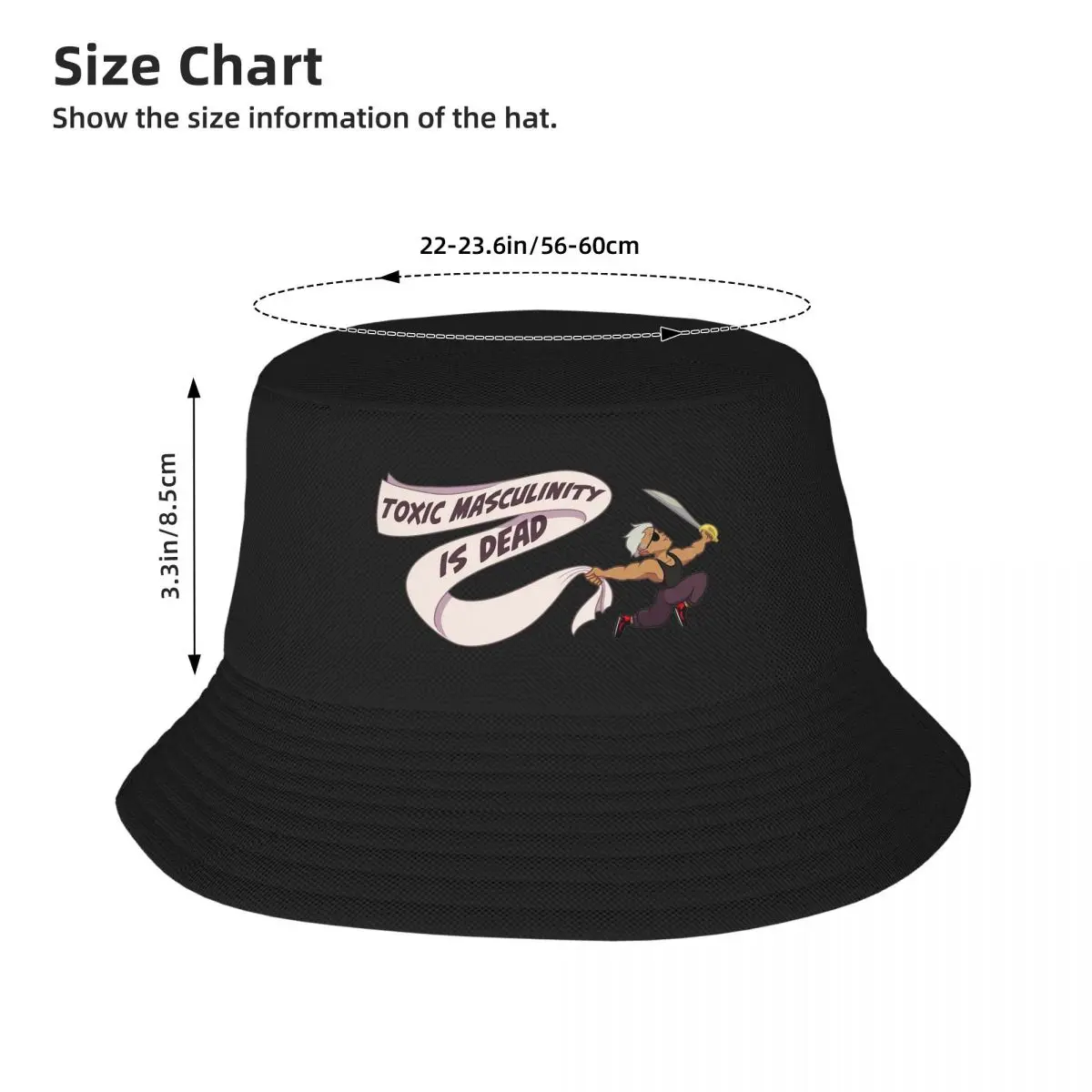 Toxic Masculinity Is Dead Fabian Bucket Hat Panama Hat Children Bob Hats Fashion Fisherman Hats Summer Beach Fishing Unisex Caps