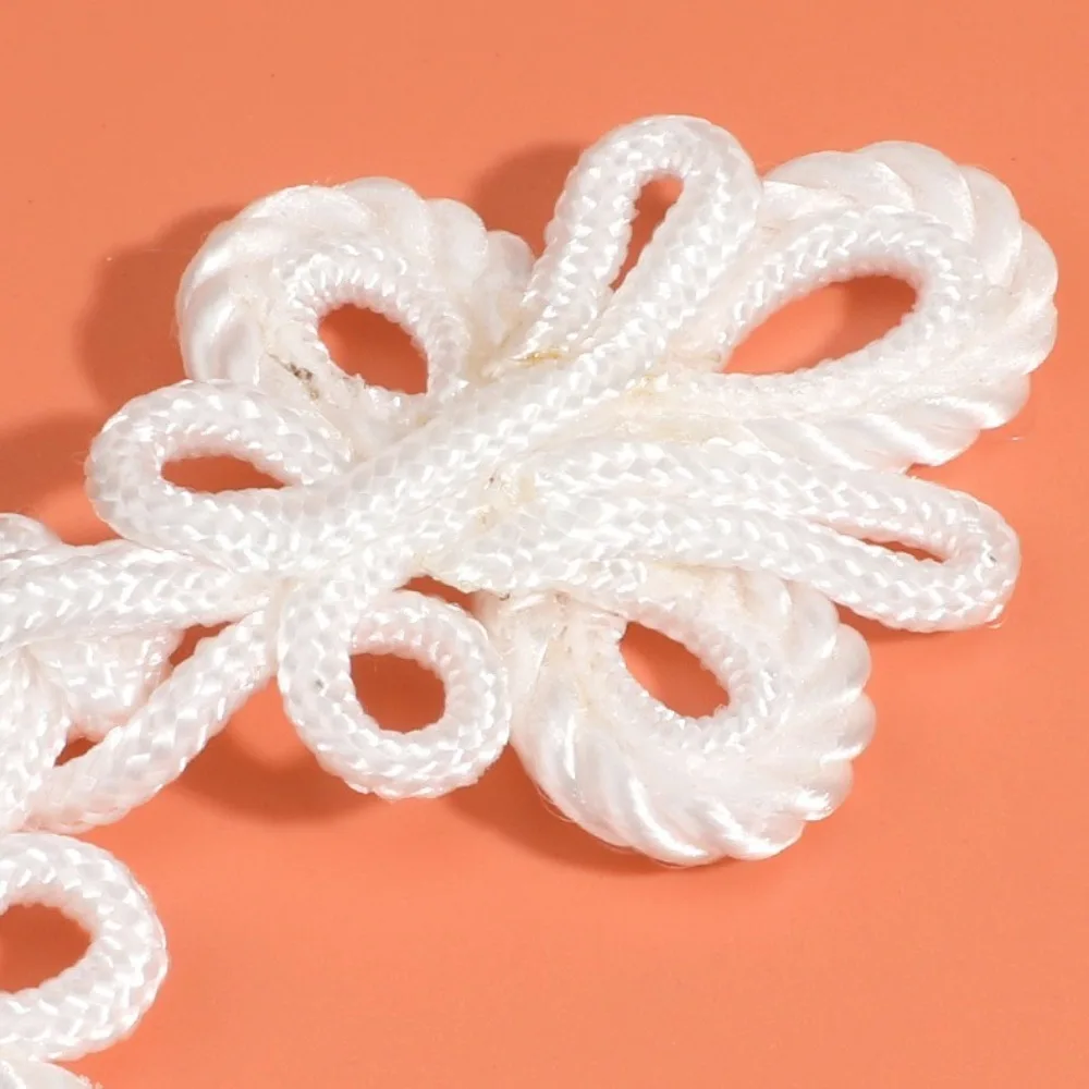 1PCS Chinese Style Tassel Plate Buckle Hand-beaded National Tide Decorative Buttons Long Tail DIY Clothing Chinese Knot Button